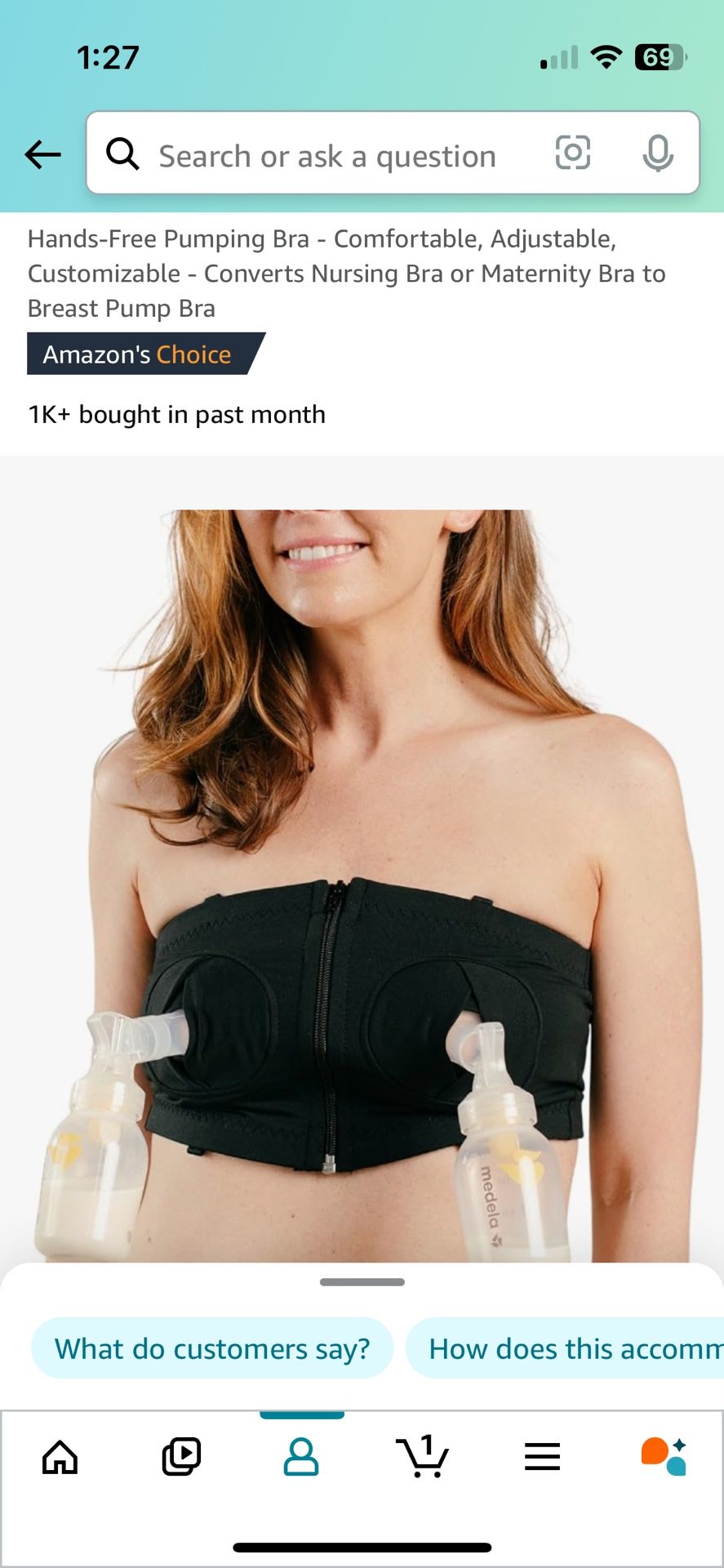 Hands-Free Pumping Bra  x-small -large