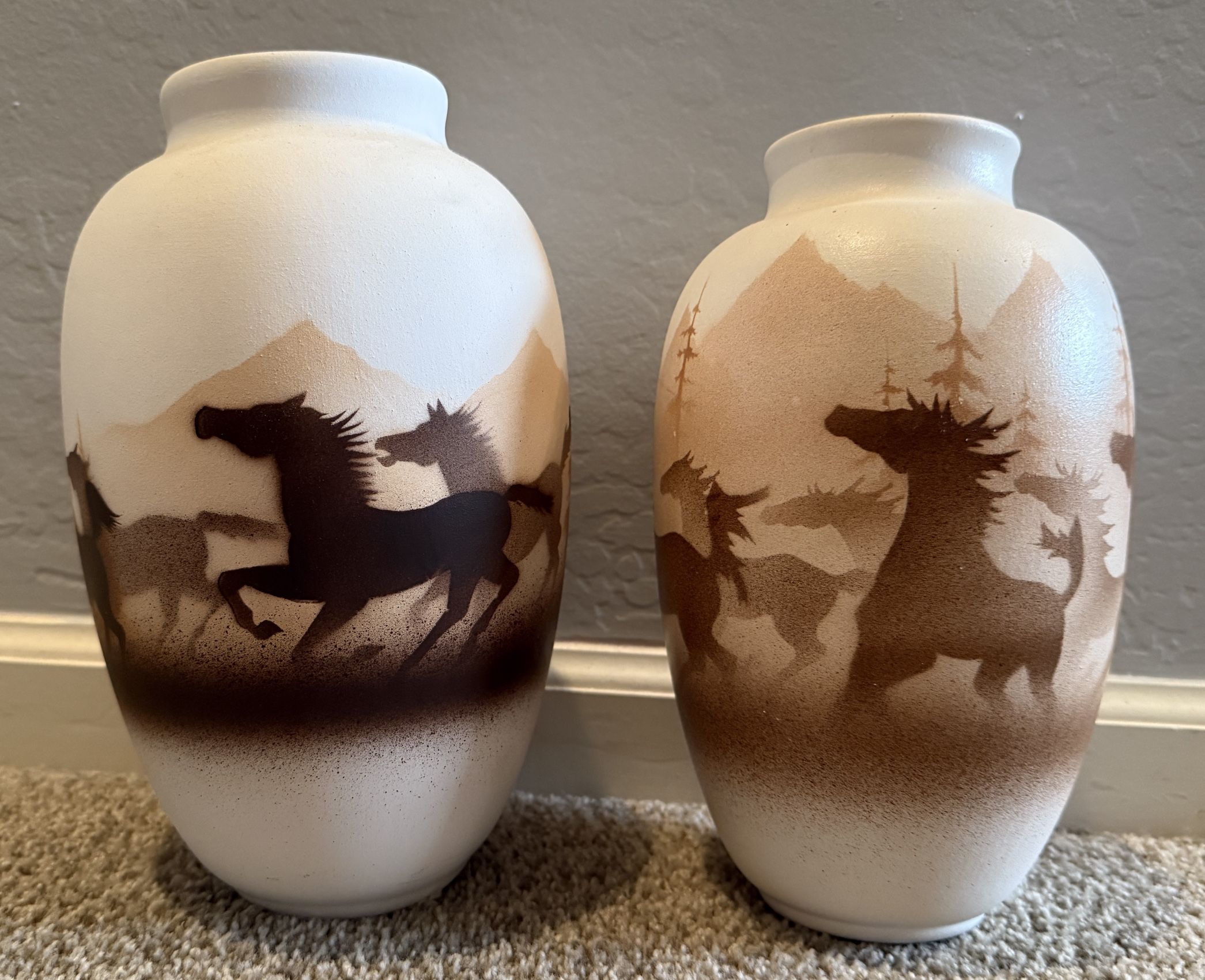 Wild Horse vases