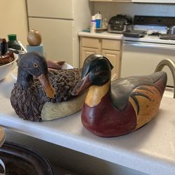 Wood Carved Ducks