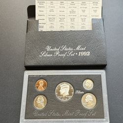 1992 Silver Proof Set in Original Government Packaging
