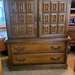 Wood Armoire/Dresser