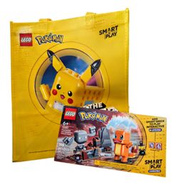 LEGO Pokémon 72157 Charmander & Geodude's Cavern Clash Smart Play + Promo Tote