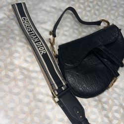 Christian Dior Saddle Bag - Black 