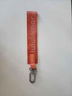 Lululemon Never Lost Keychain Coral