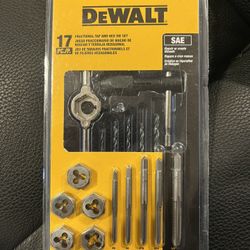 dewalt fractional tap and hex die set 
