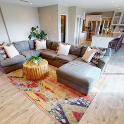 Denim Gray Sectional Sofa from Design Center in Orange