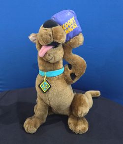 Vintage 2002 Cartoon Network Scooby-Doo 14" Plush with Scooby Snacks Bag