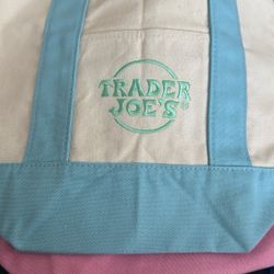 Trader Joe’s Mini Pastel Canvas Tote Bag