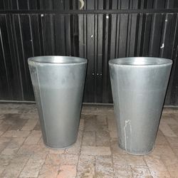 Pair of IKEA Huson Plant Pots 24" Tall