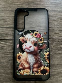 Highland Cow Sunflower Phone Case