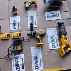 De Walt set of cordless tools