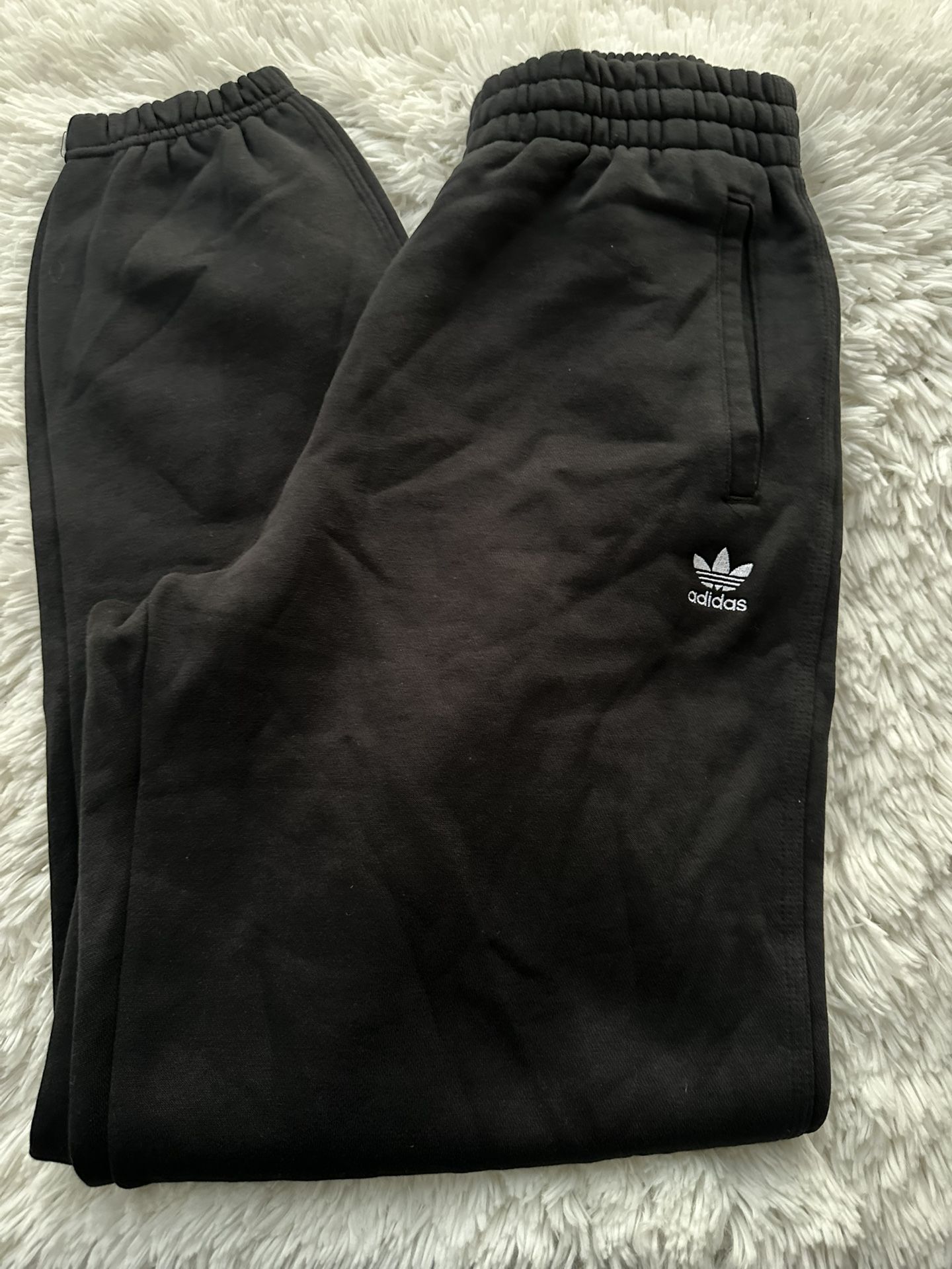 adidas Originals Adicolor Essentials Men's Trefoil Jogger Pants - Black, Size S