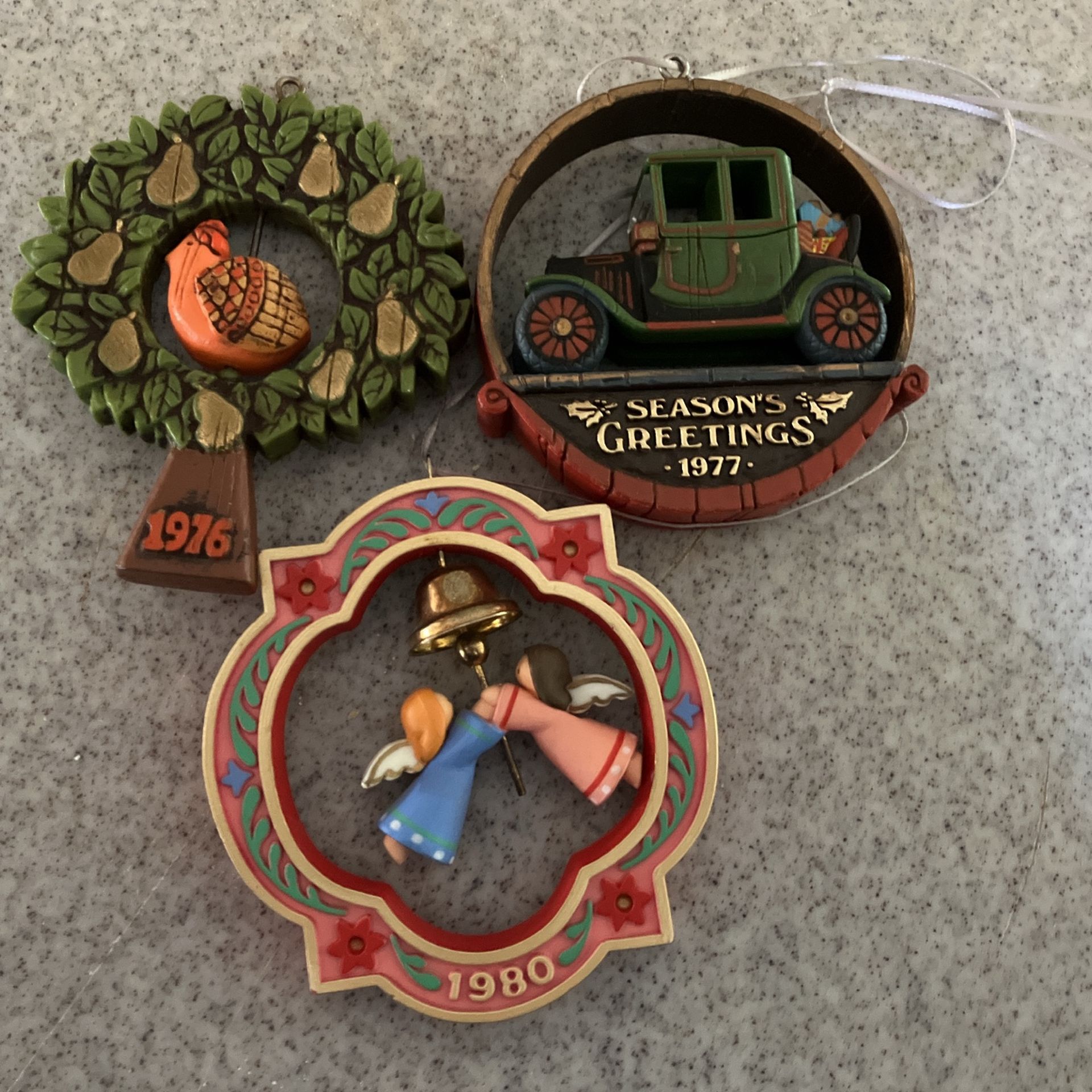 Vintage Ornaments ‘76- ‘77- ‘80