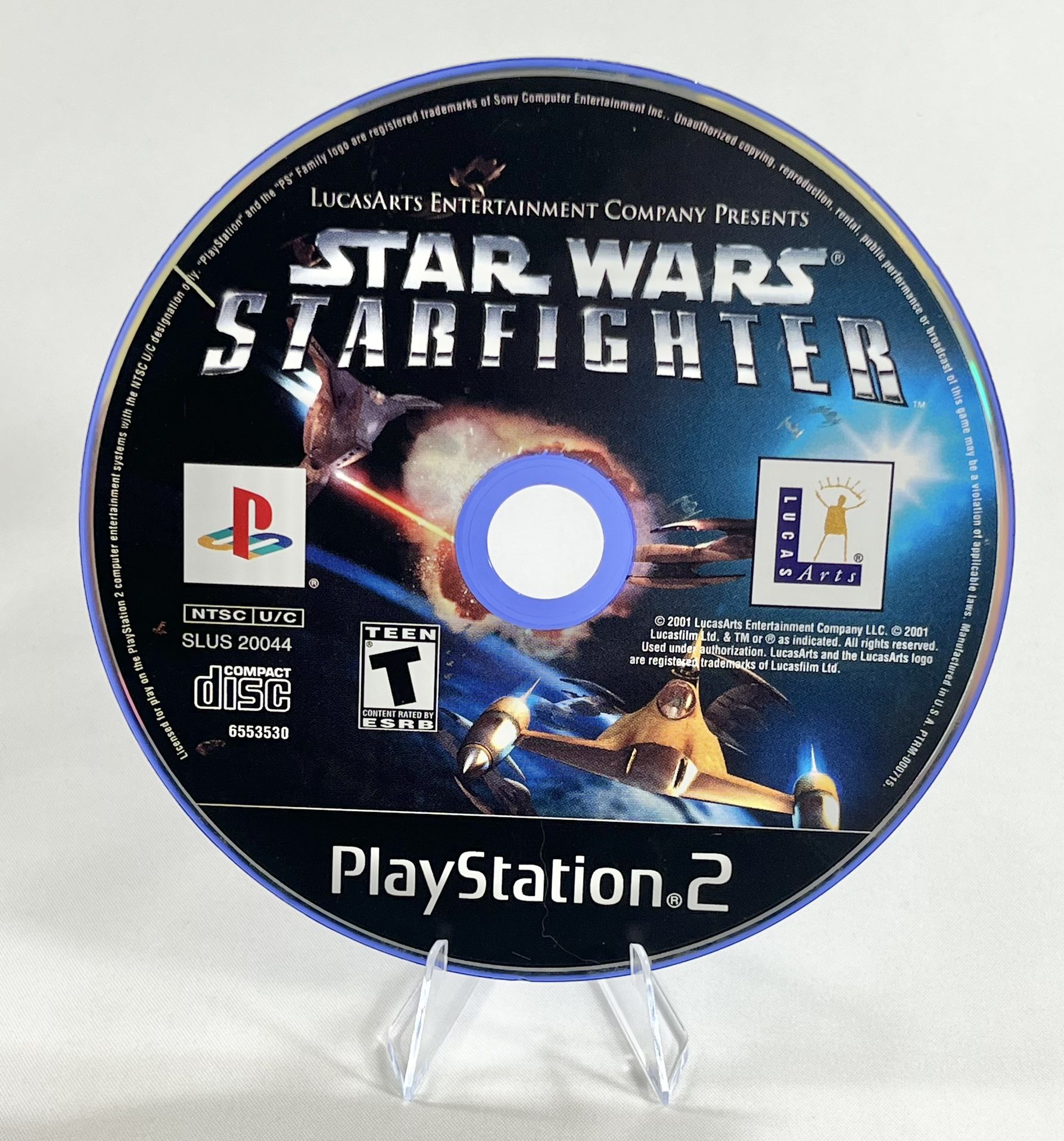 Star Wars Starfighter PS2 PlayStation 2 2001 Disc Only Tested