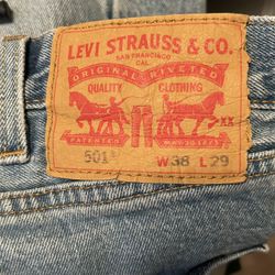 Men’s Levi 501 38x29 