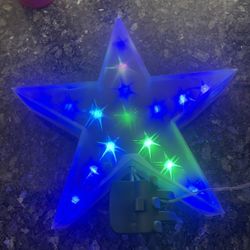 LED Christmas Star Tree Topper