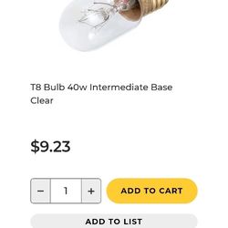 40w T8 Appliance Bulbs 