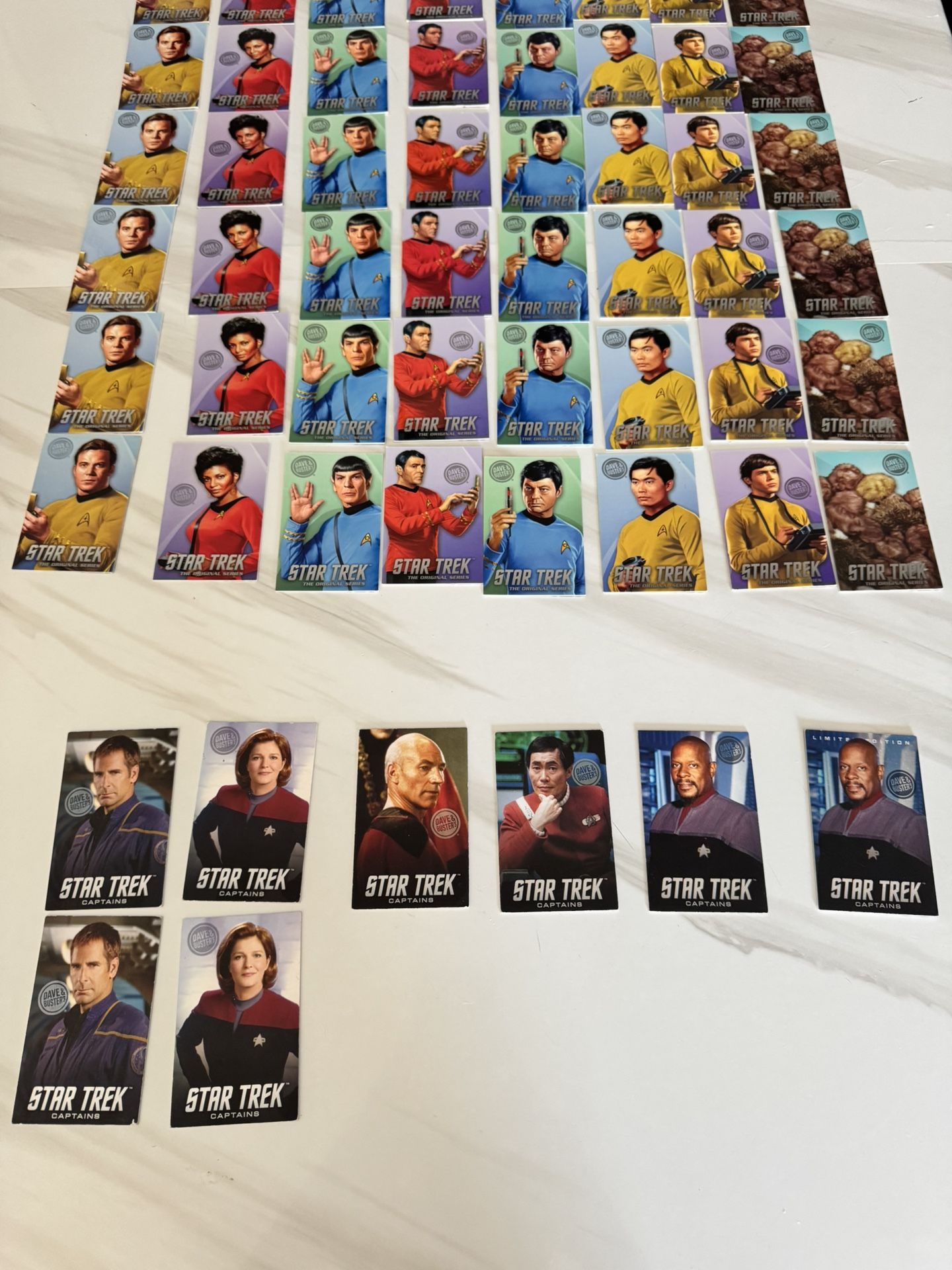 Dave And Busters Star Trek Cards 