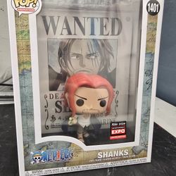 Funko Pop One Piece Shanks WANTED Poster 1(contact info removed) C2E2 Entertainment Expo