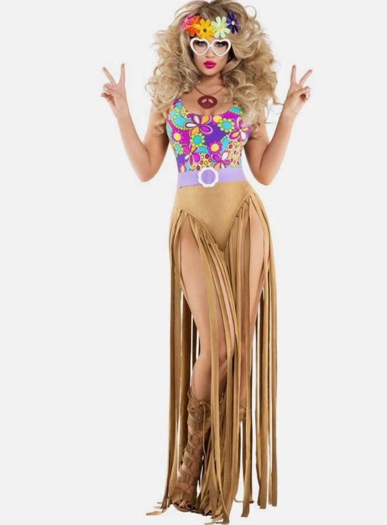 Sexy Halloween Hippy Costume 70’s