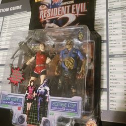 Lot Of Two Resident Evil 2 Action Figures 1998