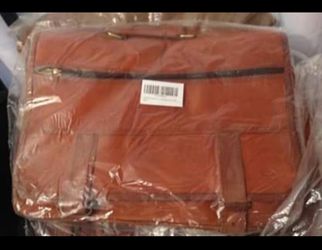 New!! Leather messenger bag... $90