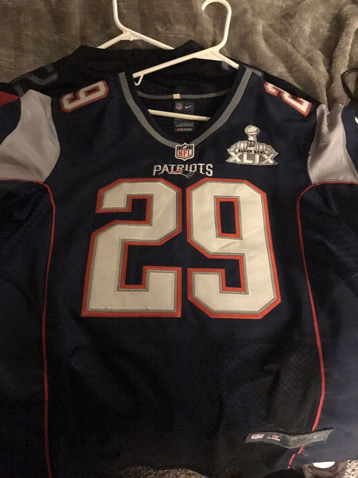 Patriots #29 Nike 44 Blount jersey