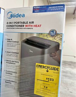 Midea 10,000 BTU Smart Portable Air Conditioner❄️450sq. Ft. Coverage
