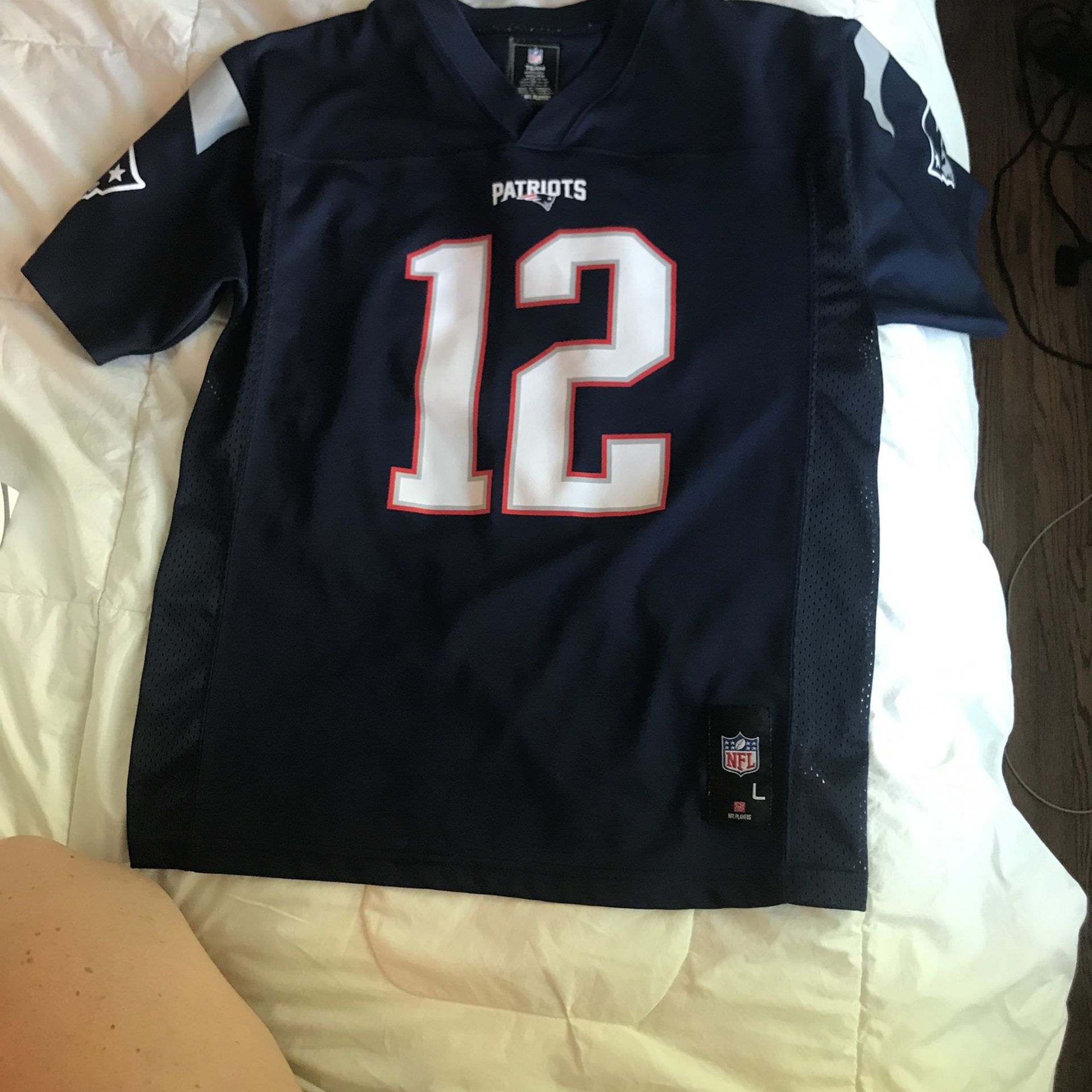 Brady Patriots Jersey Youth large And Cap