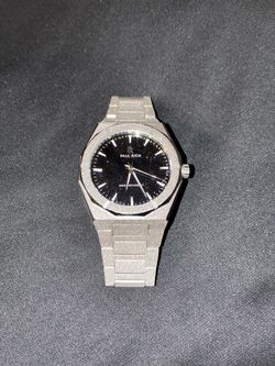 Paul Rich Frosted Star Dust Watch - Silver/Aventurine Blue