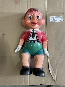 Vintage English Pinocchio Rubber Doll