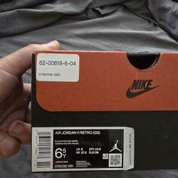 Jordan 11 Breds 6.5y $300