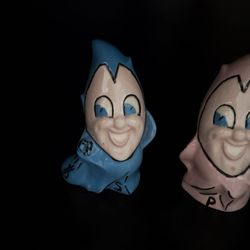Antique clown salt and pepper shaker