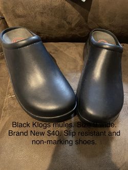 Womans Klogs Mules Size 10 Wide 