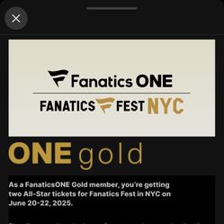 Fanatics Fest Tickets
