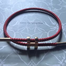 H Bracelet Red & Gold 