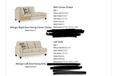 L Shape Couch