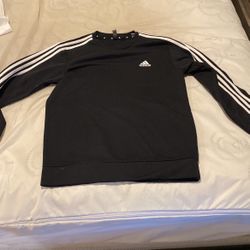 Adidas Men’s Small Striped Crewneck