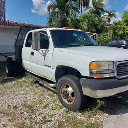 Flatbed Truck 350 Gmc Need New Engine Gas 