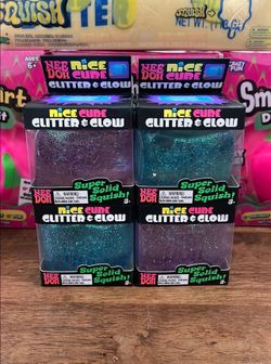 100% Authentic Needoh Nice Cube Glitter & Glow Squishy