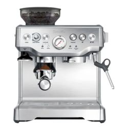 Breville - the Barista Express Espresso Machine with 15 bars of pressure, Milk Frother and integrated grinder - Stainless Steel
