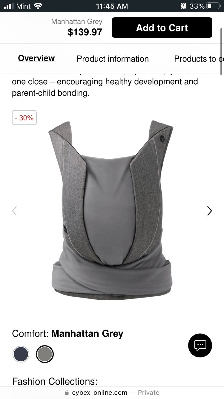 Cybex Yema Tie Baby wrap