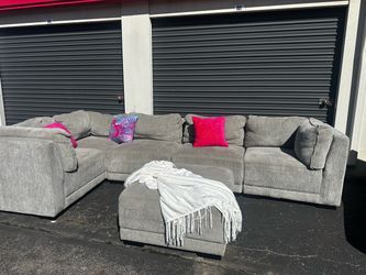 light gray sectional