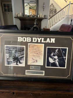 Bob Dylan 1965 signed