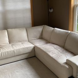 Faux Leather Sectional Sofa