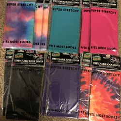12 Stretchable book covers. Super stretchy.