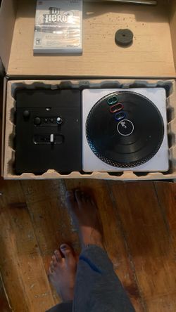 We accessory includes Wii game, DJ hero and DJ hero mixer