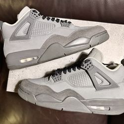 Nice 🔥 !! 2024 Air Jordan 4 Retro ' Wet Cement ' size 10 !