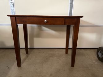 Wood Table with Drawer