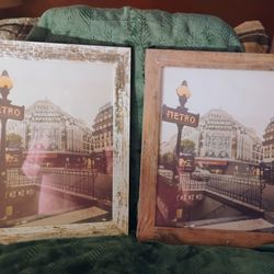 (2) Wood Frames (New)